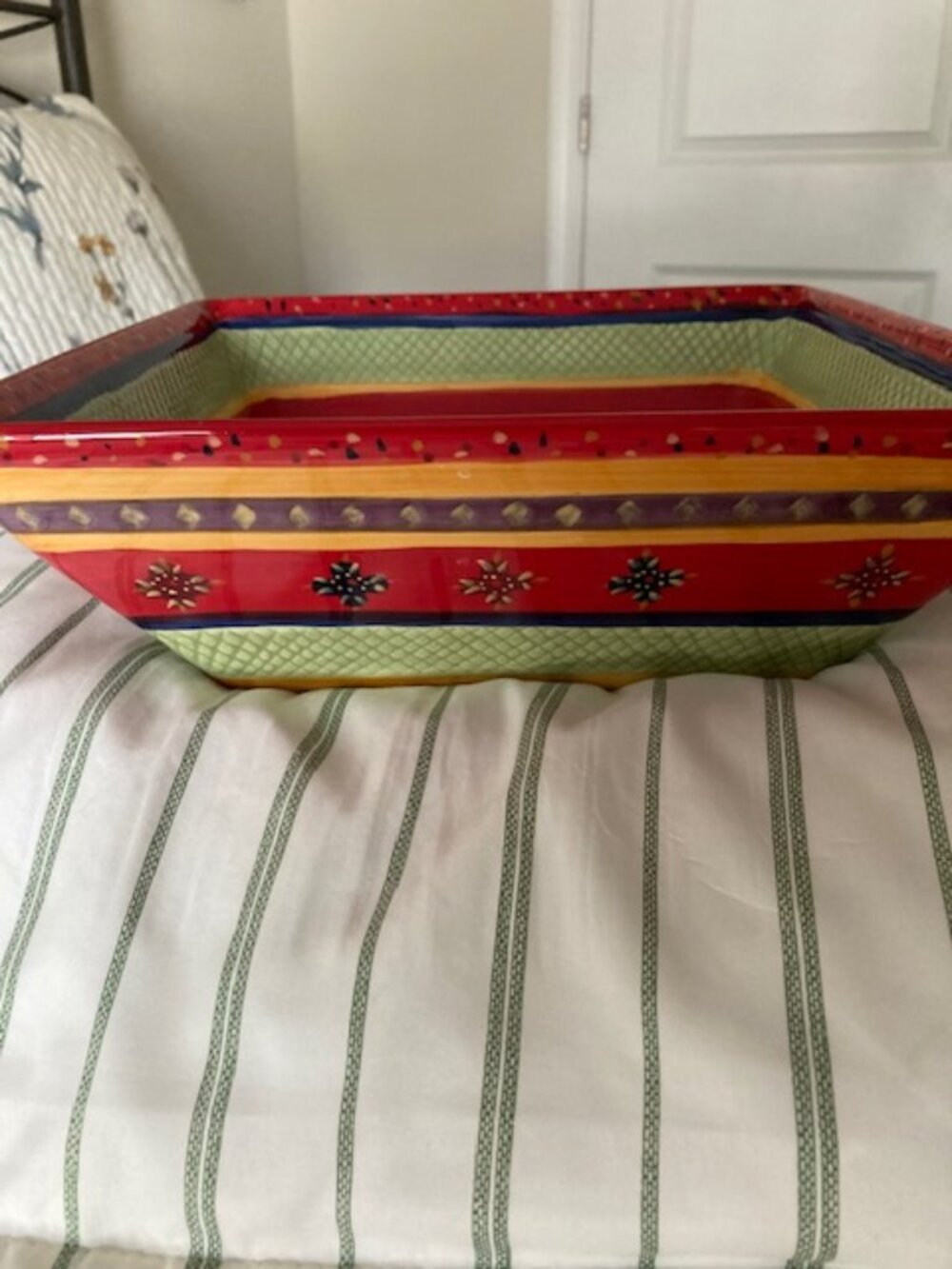 Bowl, Square Corsica Home Multi-colored